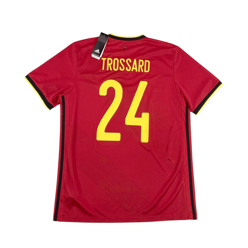 Belgium 2020 21 Home Shirt Trossard BACK
