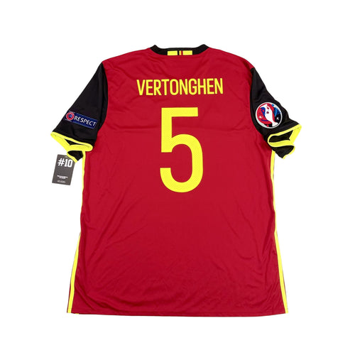 BELGIUM 2016/17 HOME SHIRT - #5 VERTONGHEN