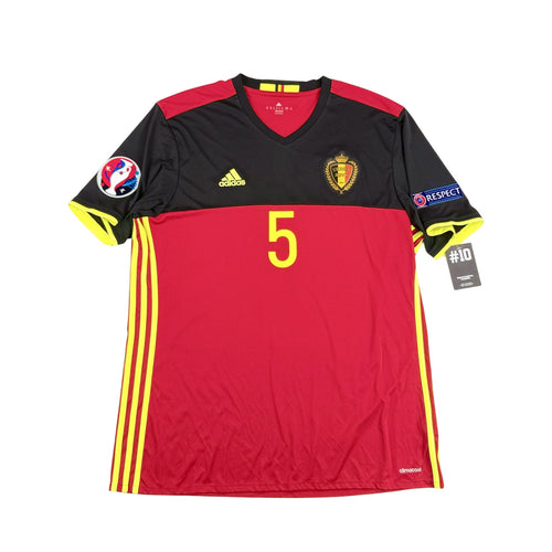 BELGIUM 2016/17 HOME SHIRT - #5 VERTONGHEN