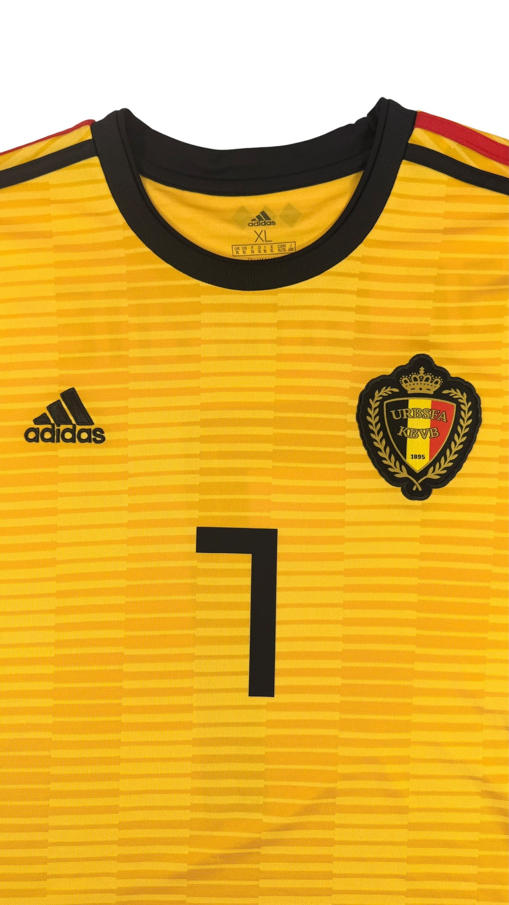 BELGIUM 2018/19 AWAY SHIRT - #7 DE BRUYNE (SIZE XL)