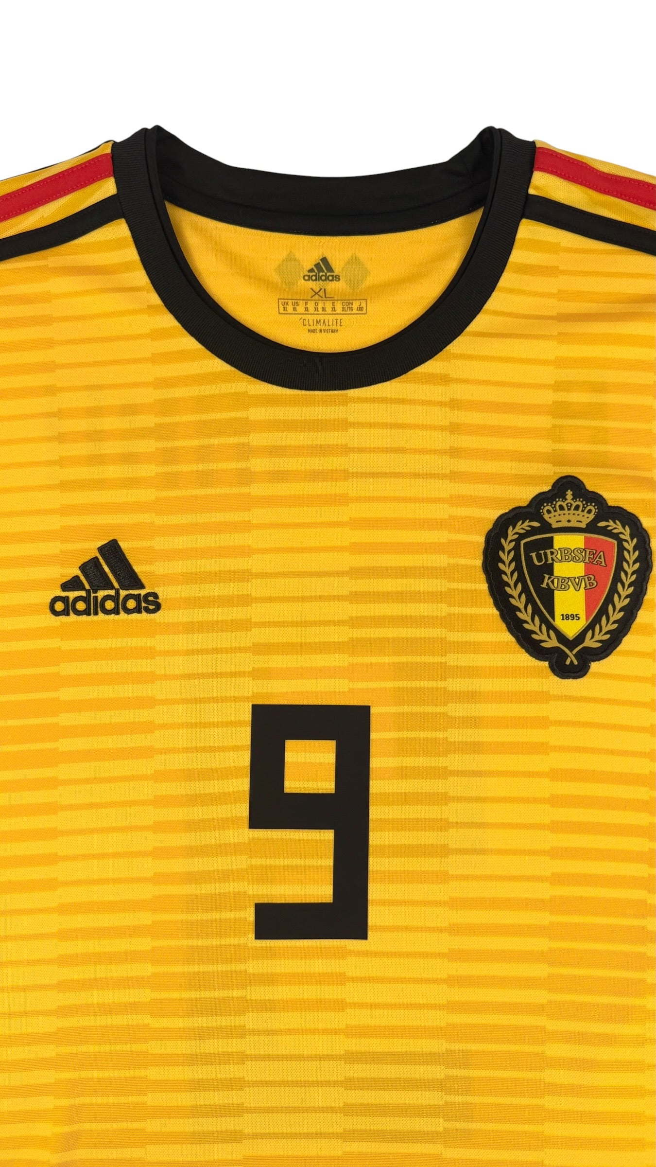 BELGIUM 2018/19 AWAY SHIRT - #9 LUKAKU (SIZE XL)