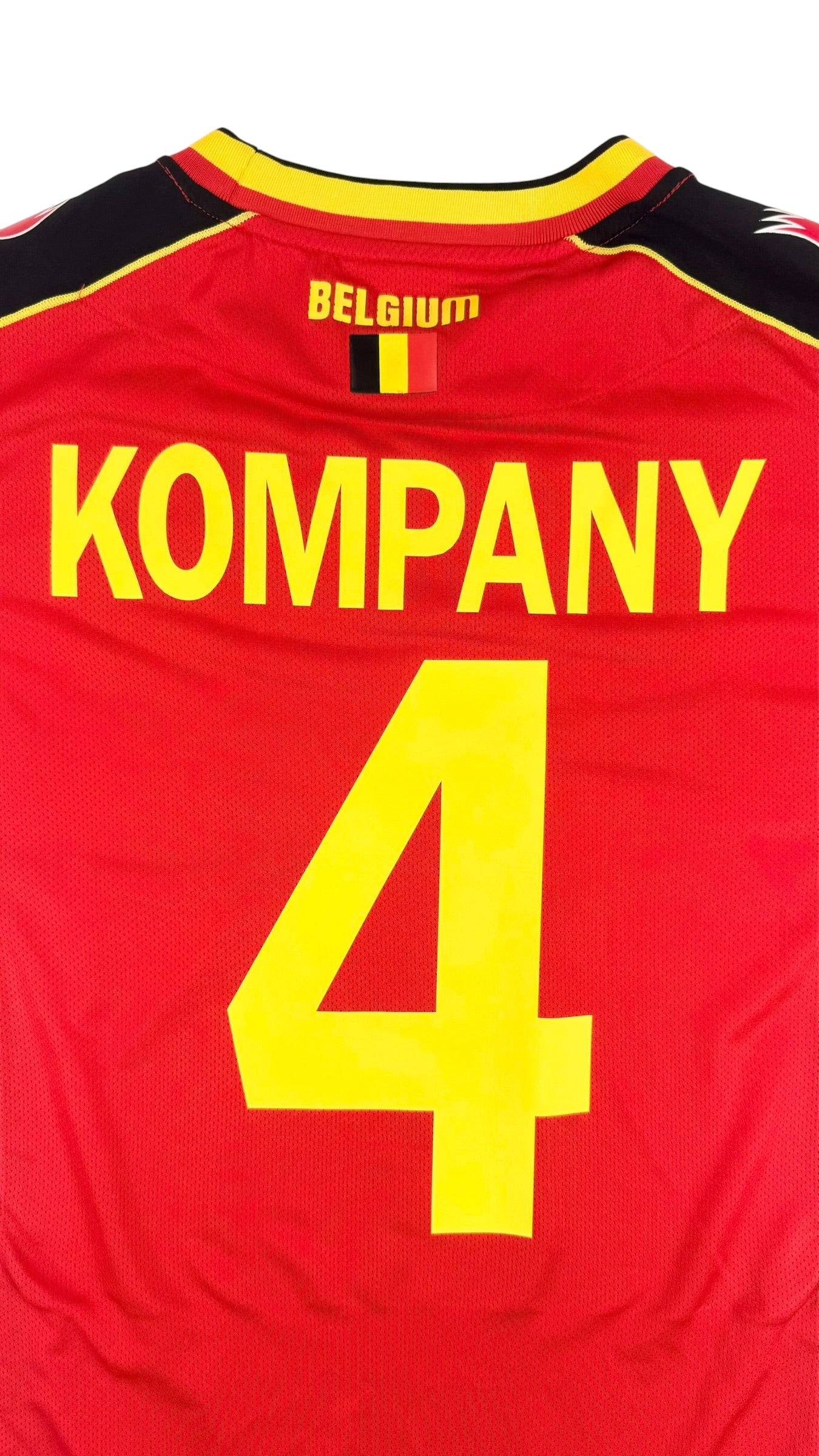 BELGIUM 2012/13 HOME SHIRT - PLAYER ISSUE #4 KOMPANY (SIZE XL)