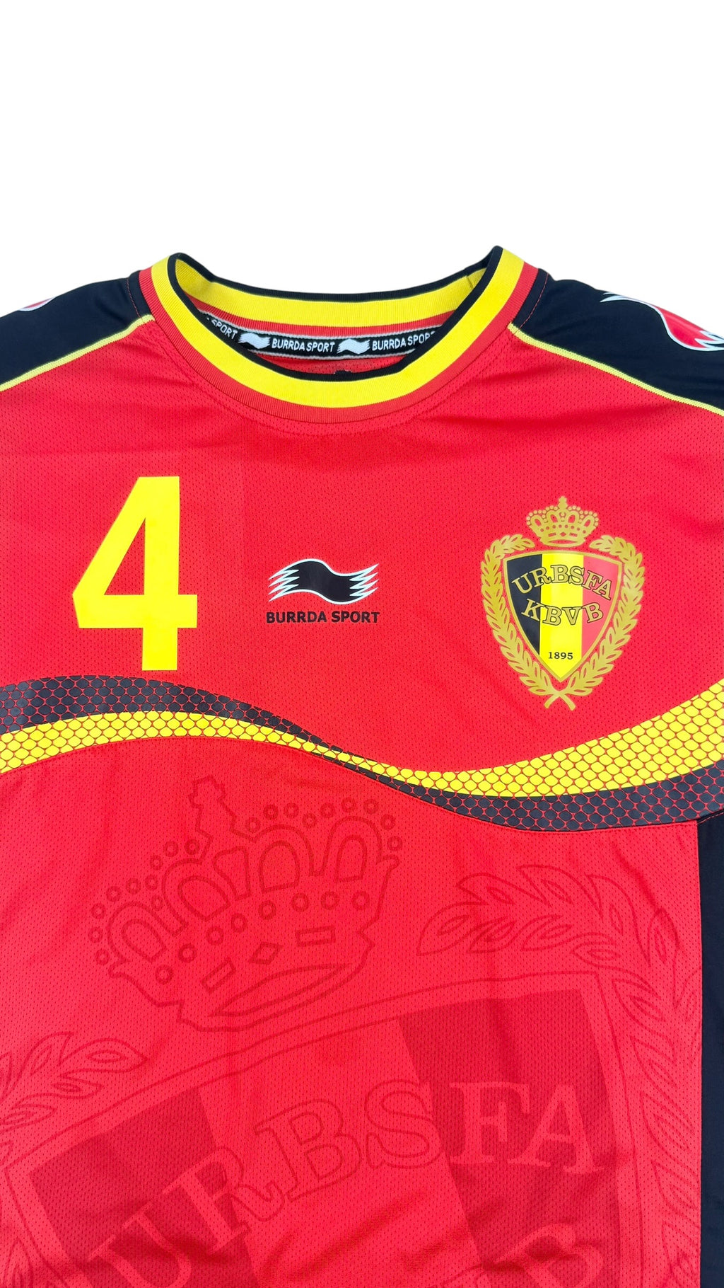 BELGIUM 2012/13 HOME SHIRT - PLAYER ISSUE #4 KOMPANY (SIZE XL)
