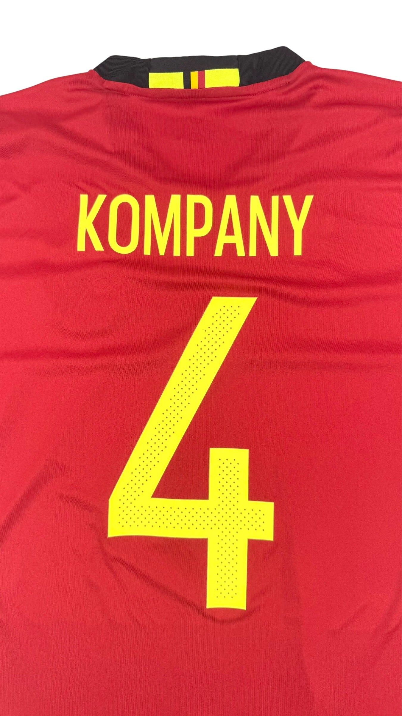 BELGIUM 2016/17 HOME SHIRT - #4 KOMPANY (SIZE L)