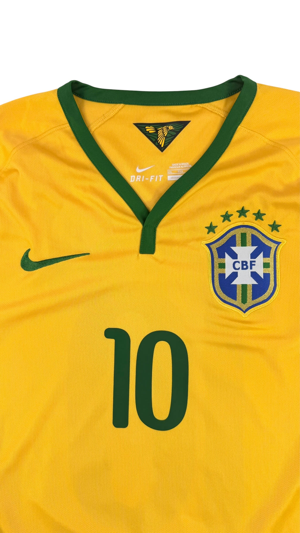 BRAZIL 2014/15 HOME SHIRT - #10 NEYMAR (SIZE XXL)