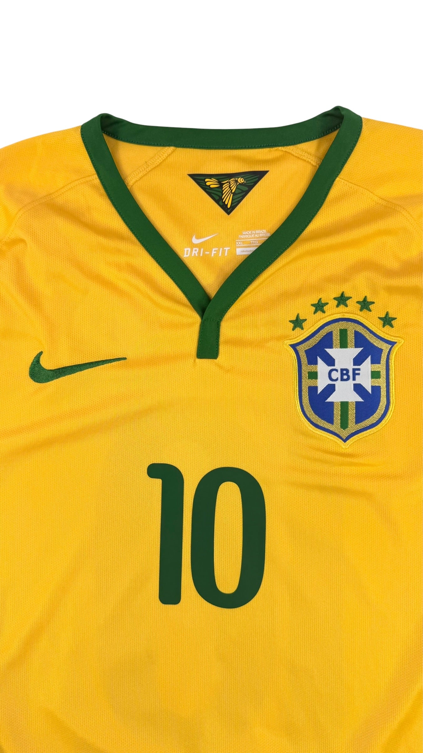BRAZIL 2014/15 HOME SHIRT - #10 NEYMAR (SIZE XXL)