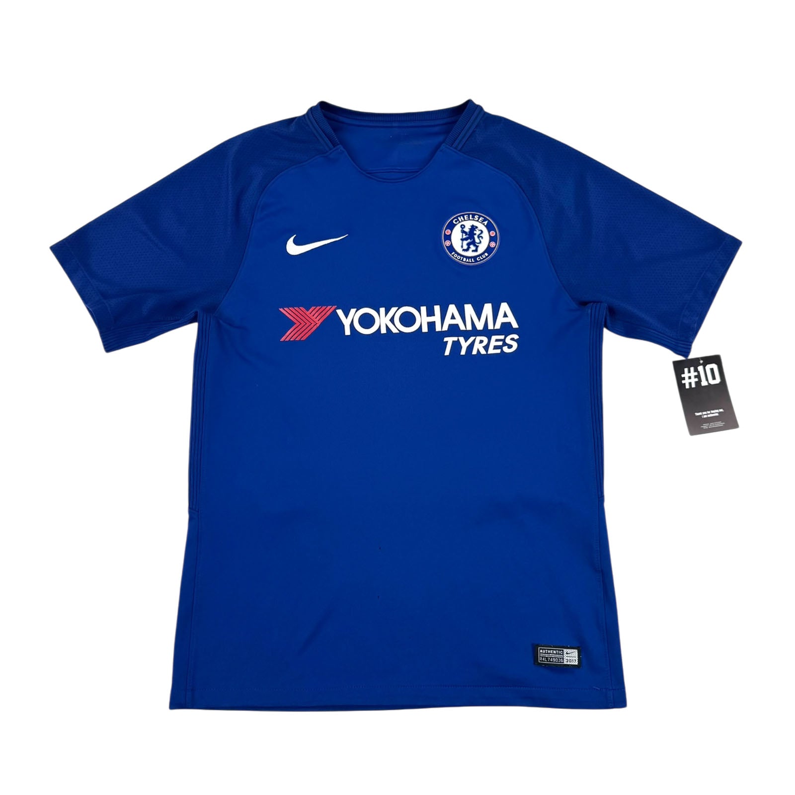 CHELSEA 2017/18 HOME SHIRT - #10 HAZARD