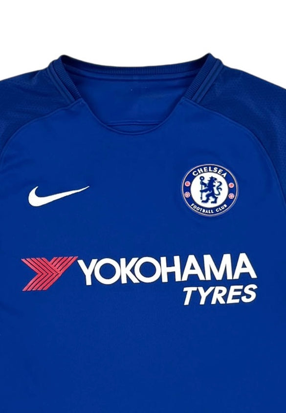 CHELSEA 2017/18 HOME SHIRT 10 HAZARD (Front, Detail)