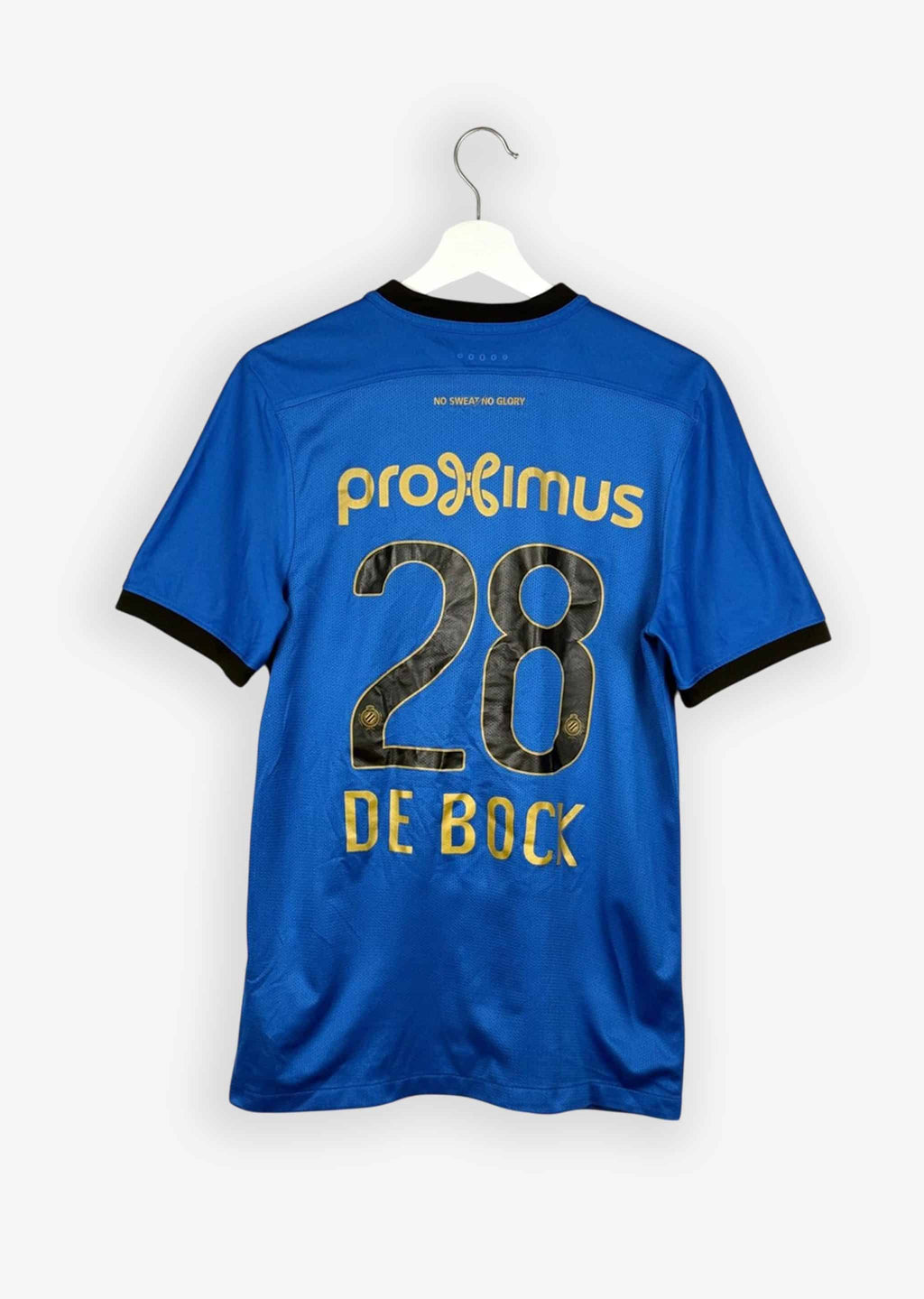 CLUB BRUGGE 2016/17 HOME SHIRT - #28 DE BOCK (SIZE S)