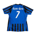 CLUB BRUGGE 2007/08 HOME SHIRT - #7 DAERDEN 