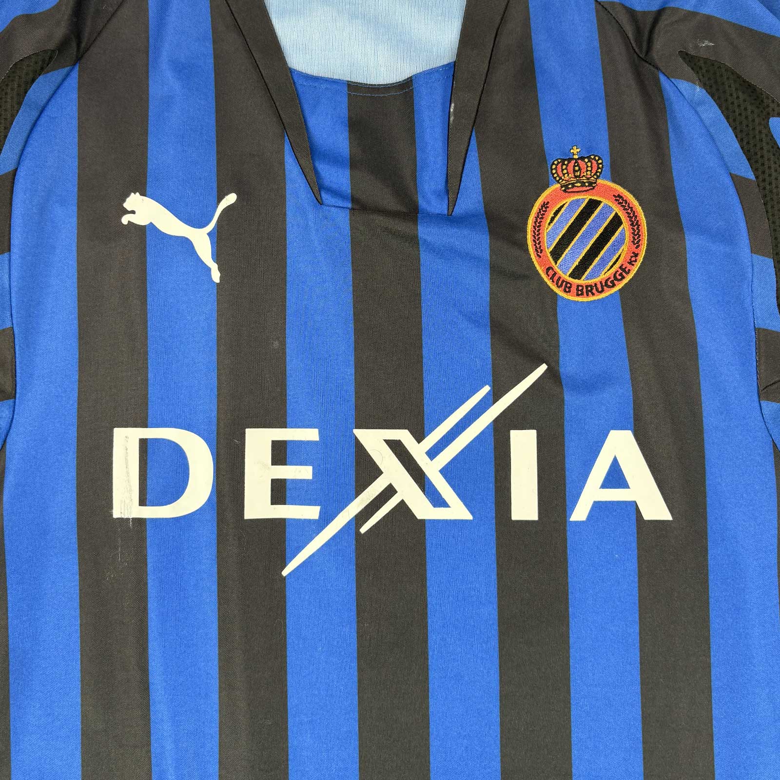CLUB BRUGGE 2007/08 HOME SHIRT - #7 DAERDEN 