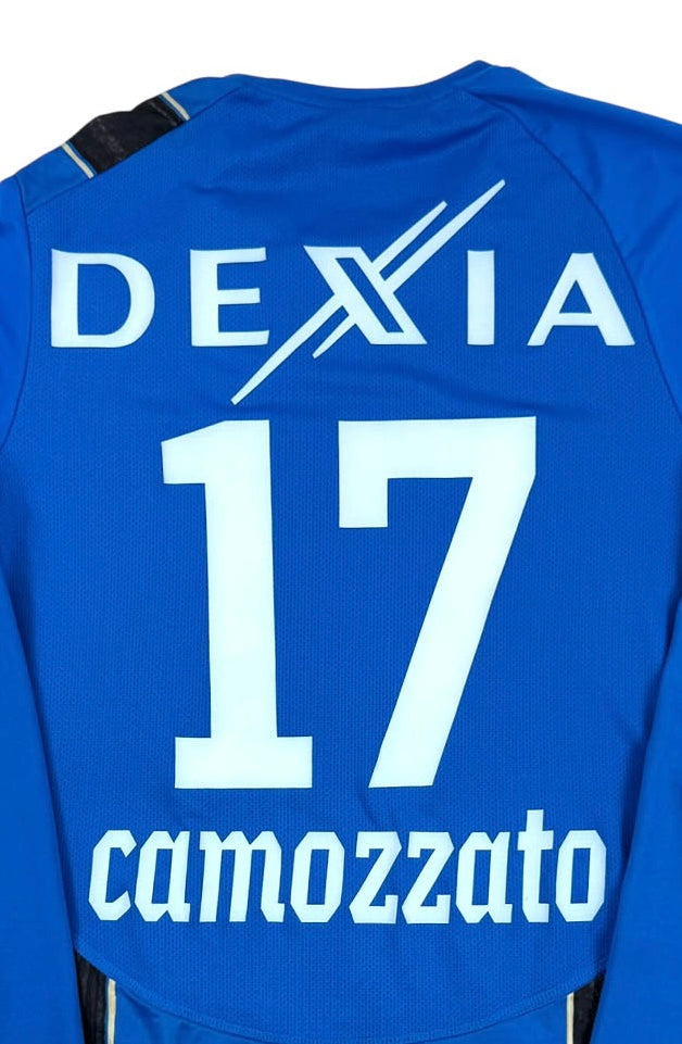 CLUB BRUGGE 2010/11 HOME SHIRT - MATCHWORN/ISSUED #17 CAMOZZATO (SIZE L)