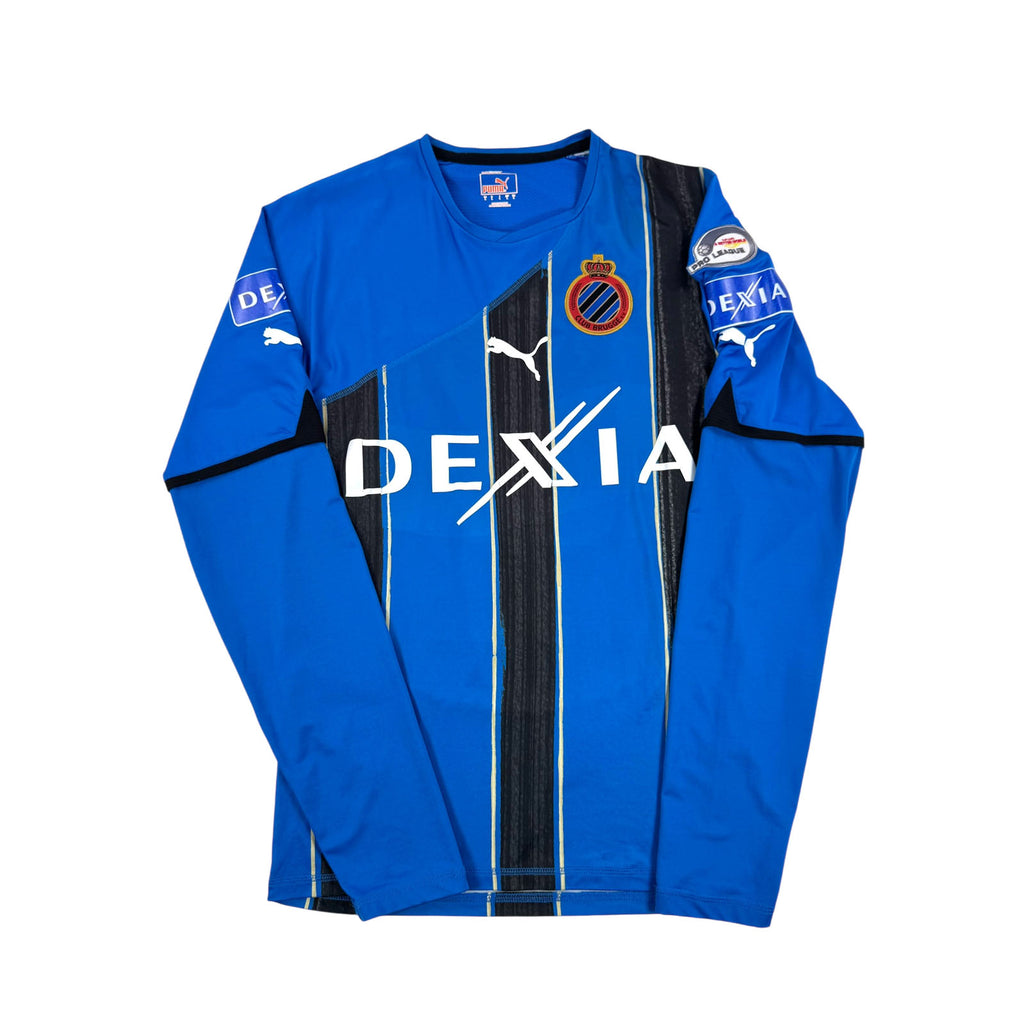 CLUB BRUGGE 2010/11 HOME SHIRT - MATCHWORN/ISSUED #17 CAMOZZATO (SIZE L)