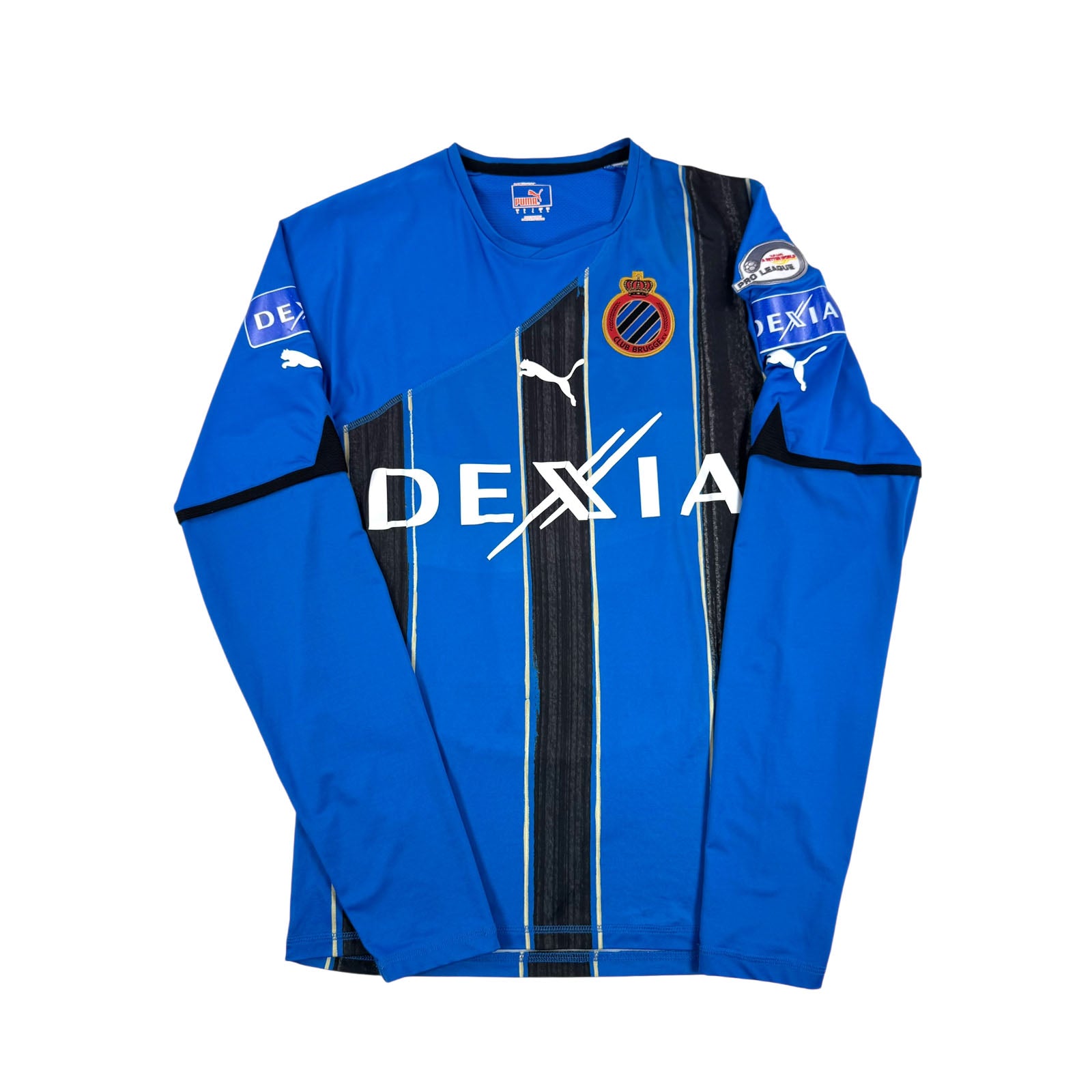 CLUB BRUGGE 2010/11 HOME SHIRT - MATCHWORN/ISSUED #17 CAMOZZATO (SIZE L)