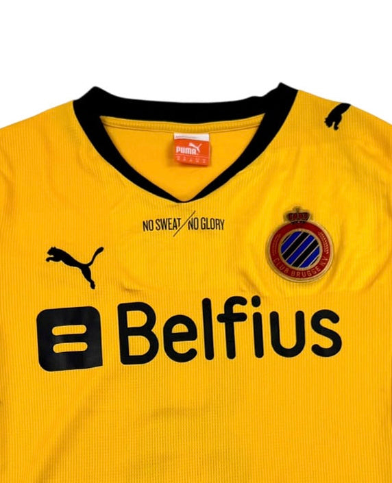 CLUB BRUGGE 2011/12 THIRD SHIRT - MATCHWORN/ISSUED #8 REFAELOV (SIZE M)