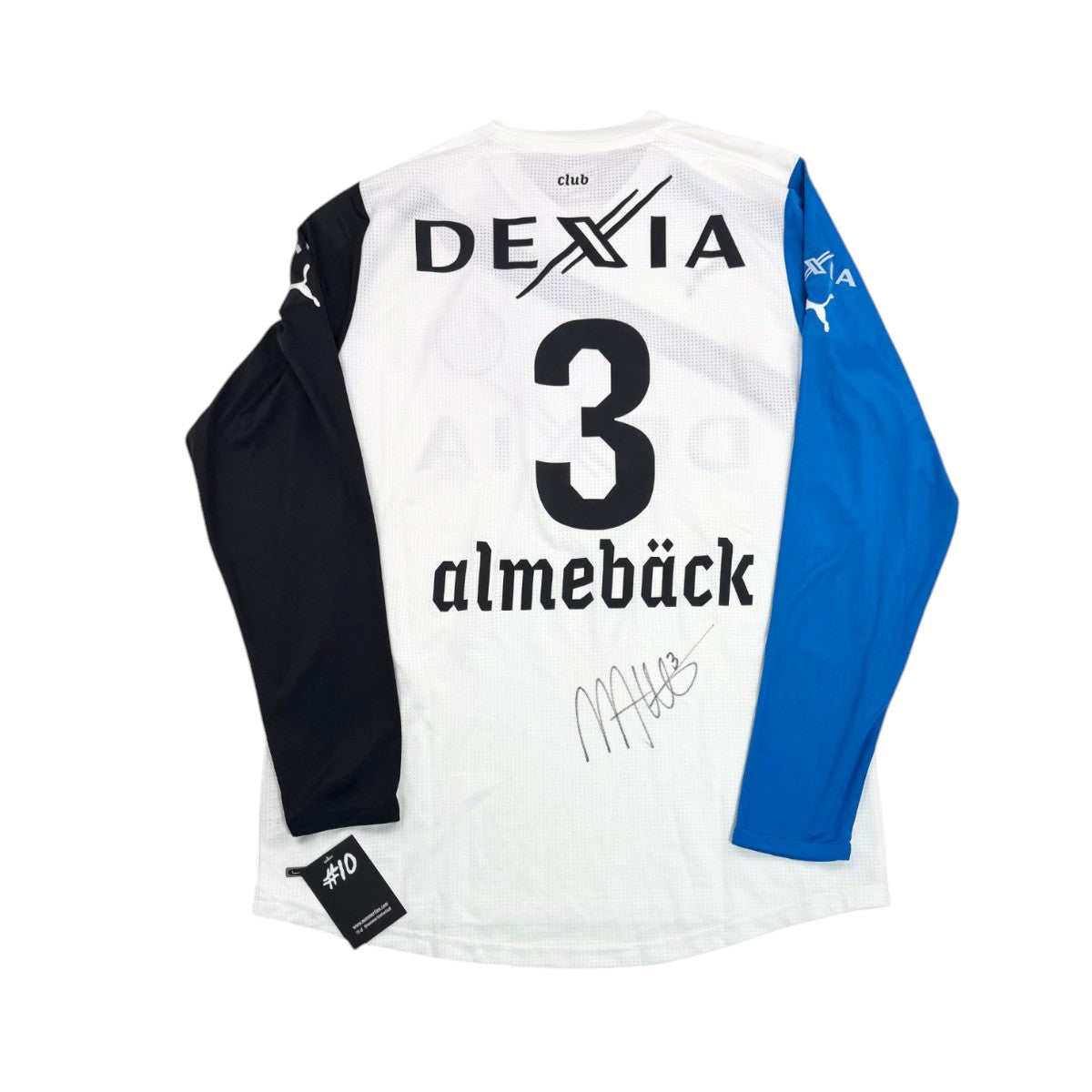 CLUB BRUGGE 2011/12 AWAY SHIRT – MATCHWORN/ISSUED & SIGNED #3 ALMEBACK