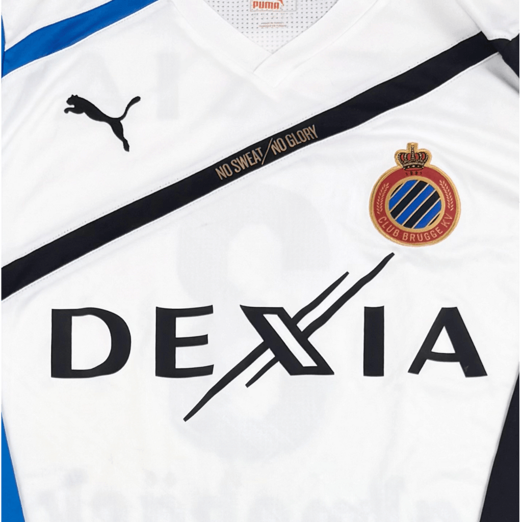 CLUB BRUGGE 2011/12 AWAY SHIRT – MATCHWORN/ISSUED & SIGNED #3 ALMEBACK