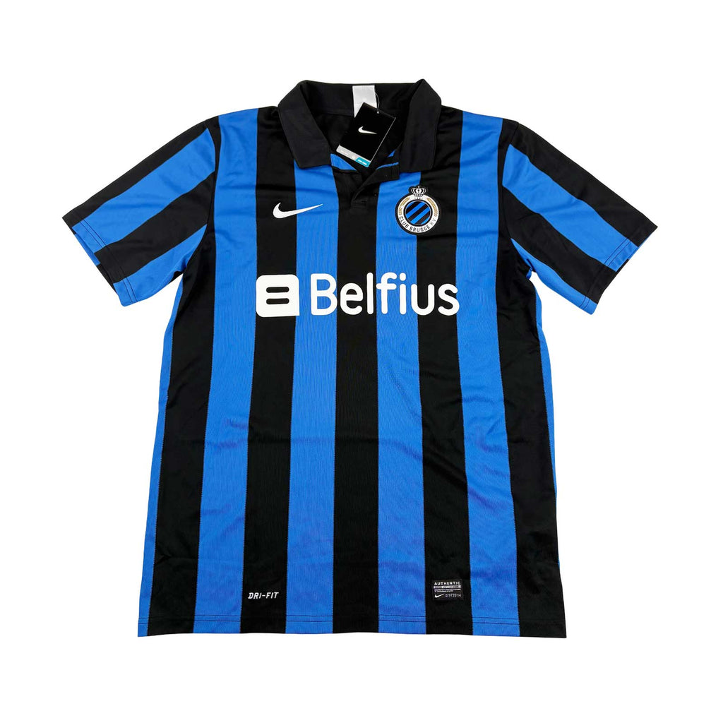 CLUB BRUGGE 2013/14 HOME SHIRT - SIGNED #13 VICTOR VAZQUEZ