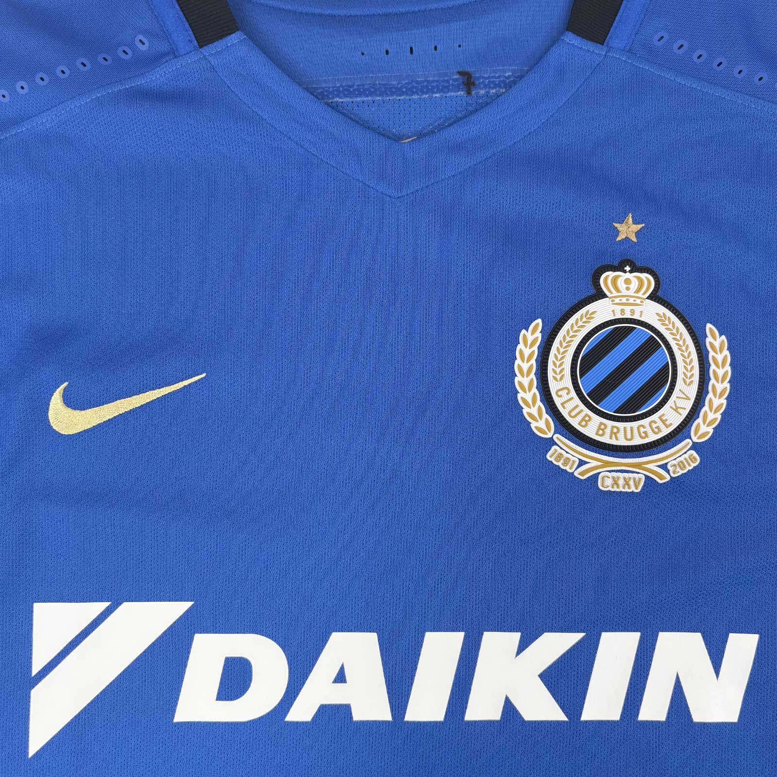 CLUB BRUGGE 2016/17 HOME SHIRT -MATCHWORN/ISSUED #7 WESLEY
