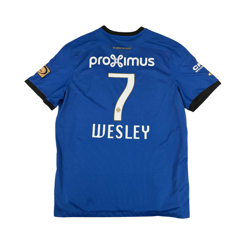 CLUB BRUGGE 2016/17 HOME SHIRT -MATCHWORN/ISSUED #7 WESLEY