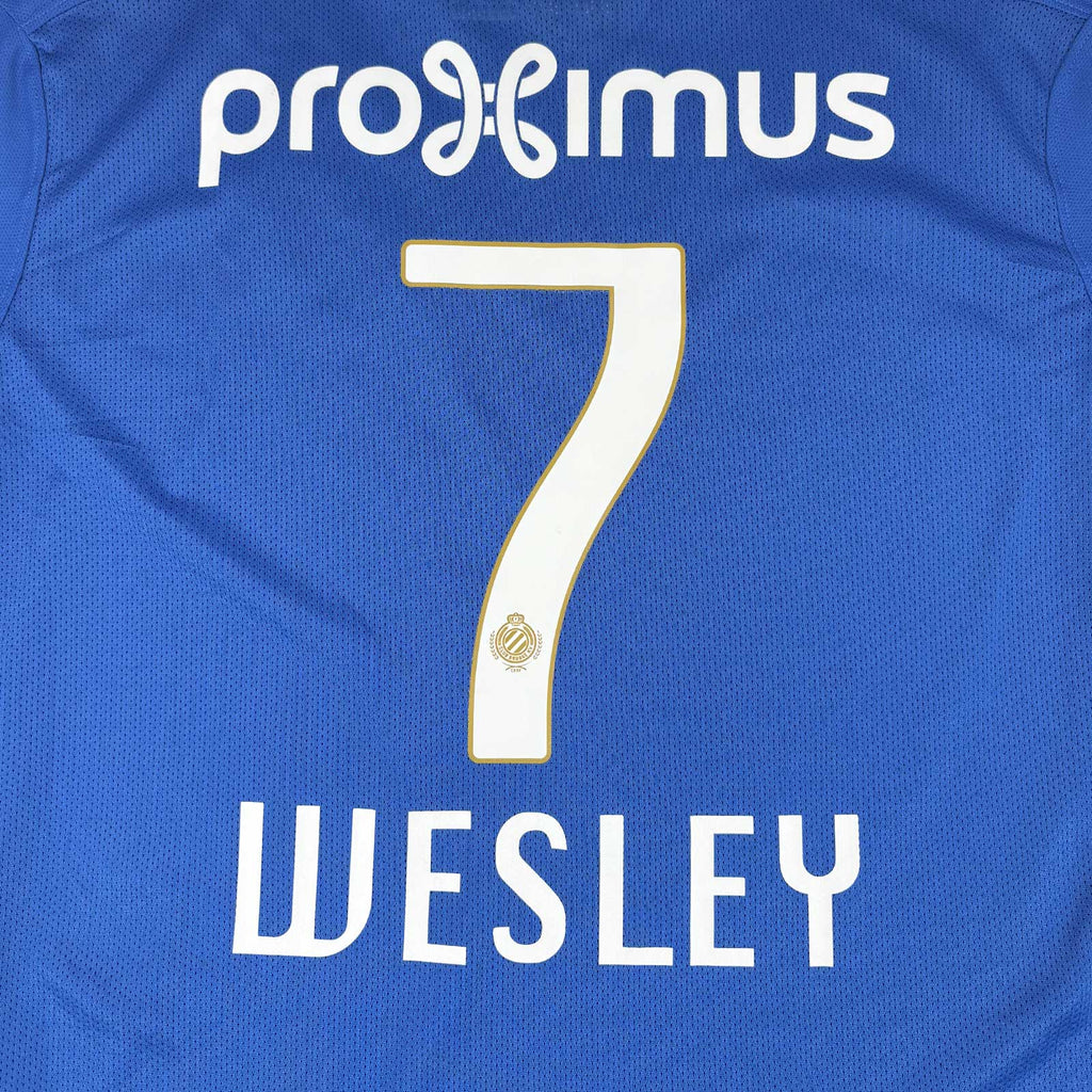CLUB BRUGGE 2016/17 HOME SHIRT -MATCHWORN/ISSUED #7 WESLEY