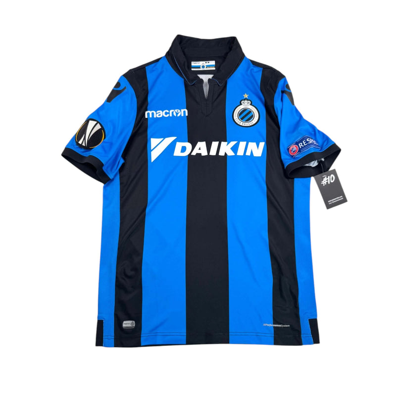 CLUB BRUGGE 2018/19 HOME SHIRT - MATCHWORN/ISSUED EUROPE LEAGUE #18 NAKAMBA