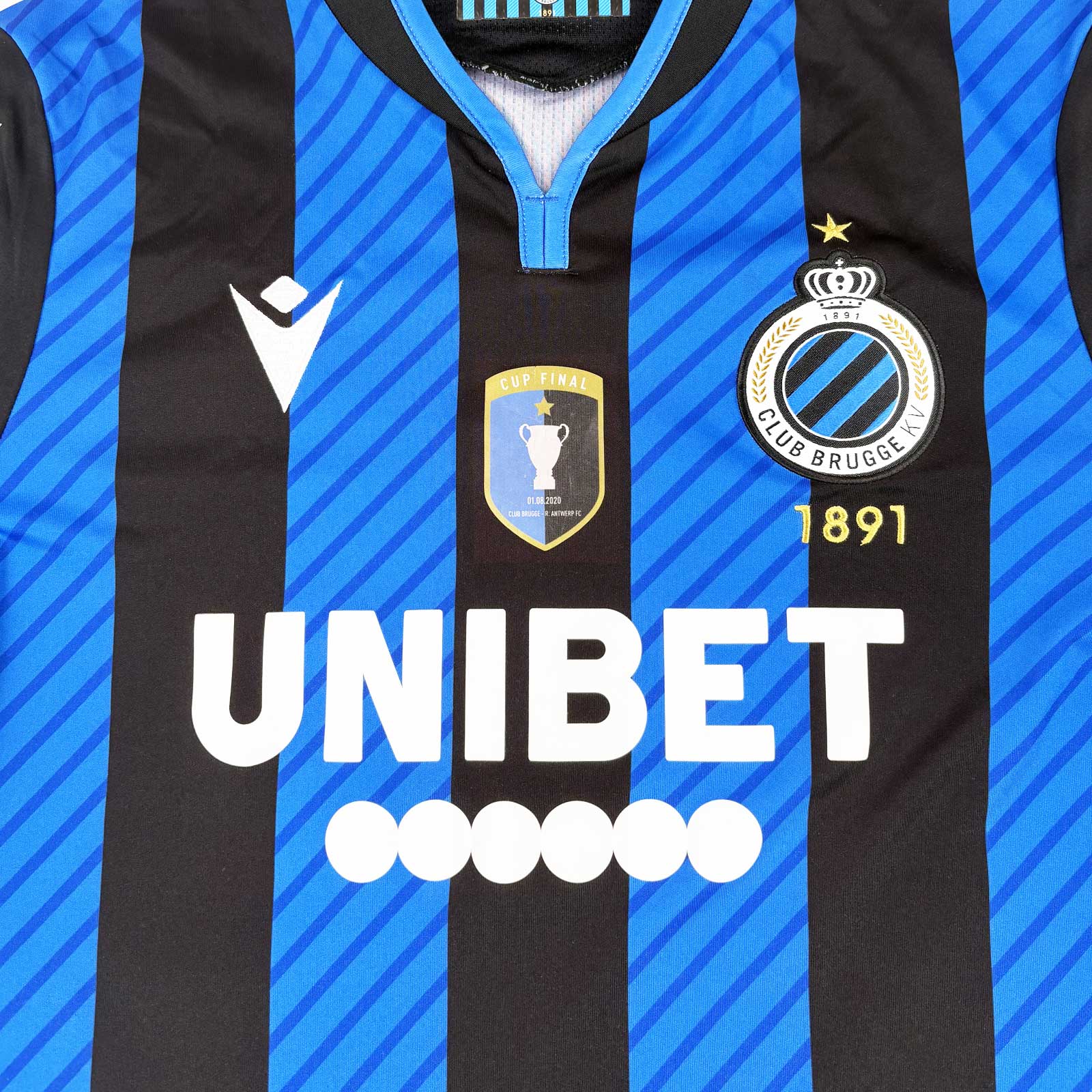 CLUB BRUGGE 2020/21 HOME SHIRT CUP FINAL - #44 MECHELE (SIZE S)