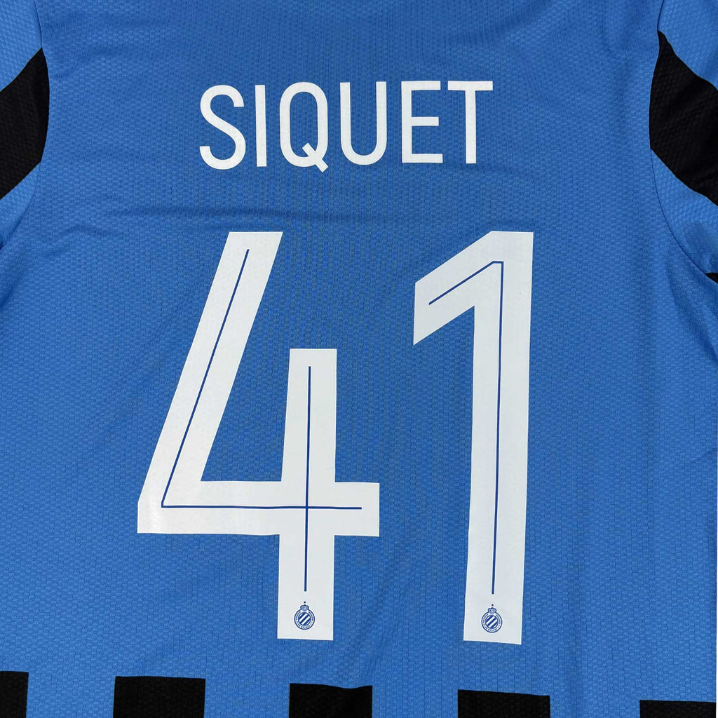 CLUB BRUGGE 2024/25 HOME SHIRT - #41 SIQUET