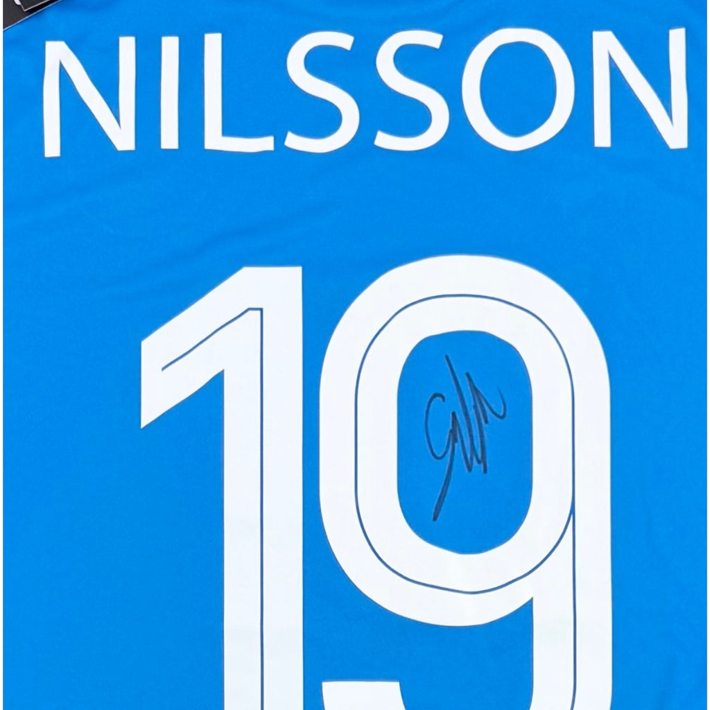 CLUB BRUGGE 2024/25 HOME SHIRT - SIGNED #19 NILSSON 
