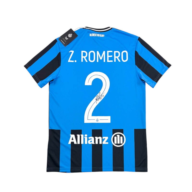 CLUB BRUGGE 2024/25 HOME SHIRT - SIGNED #2 Z. ROMERO