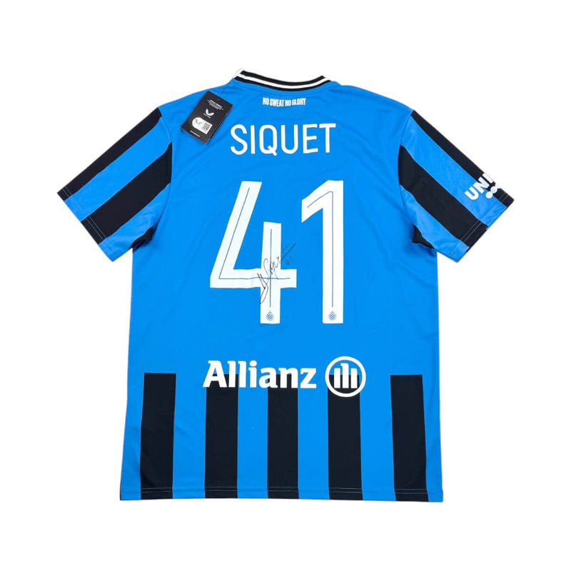 CLUB BRUGGE 2024/25 HOME SHIRT - SIGNED #41 SIQUET
