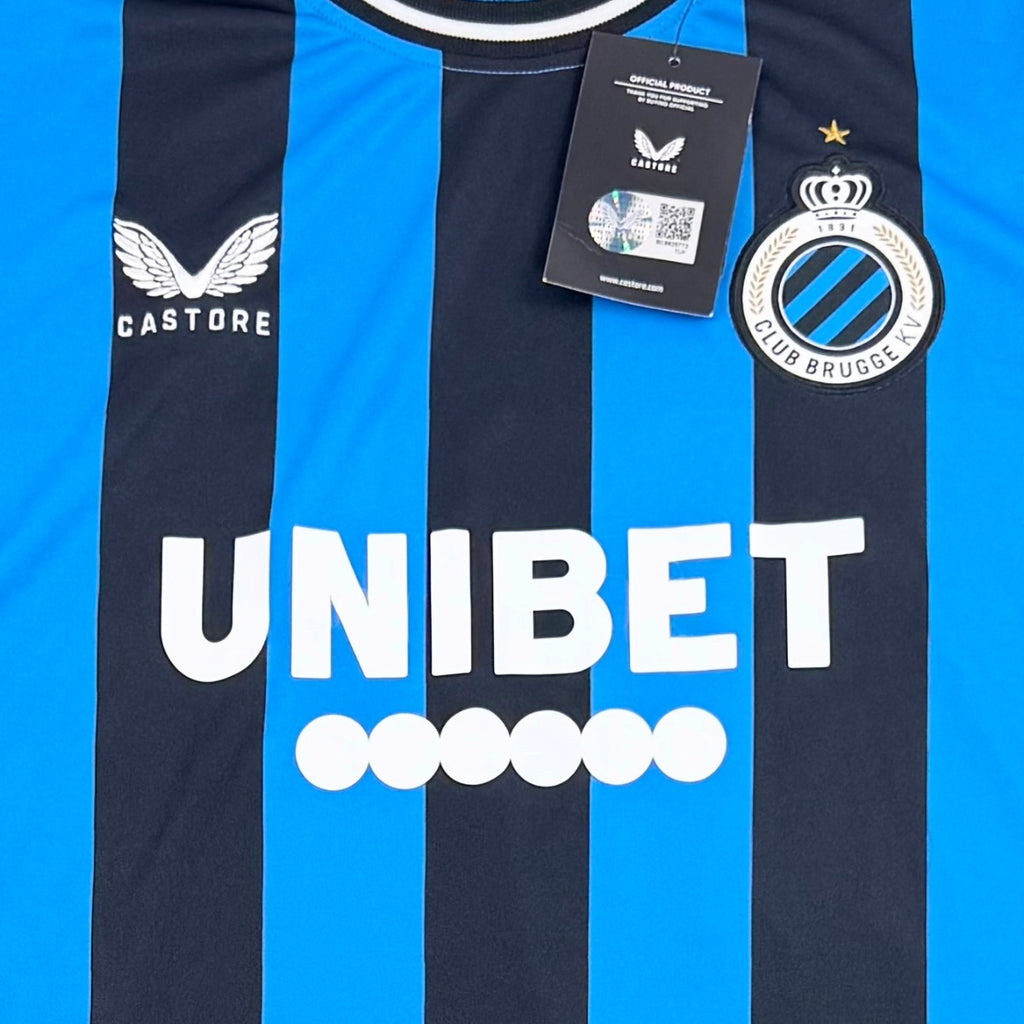CLUB BRUGGE 2024/25 HOME SHIRT - SIGNED #41 SIQUET