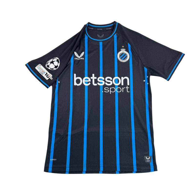 CLUB BRUGGE 2025/26 HOME SHIRT - MATCHWORN/ISSUED CHAMPIONS LEAGUE #41 SIQUET