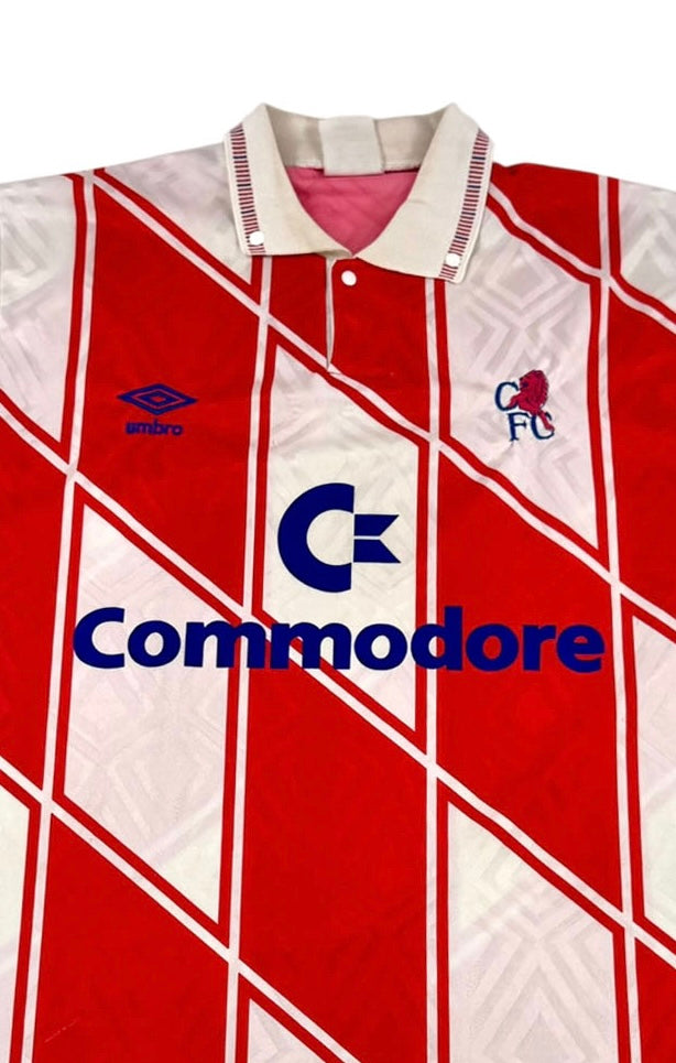 Chelsea 1990 1992 Away Shirt Frontdetail