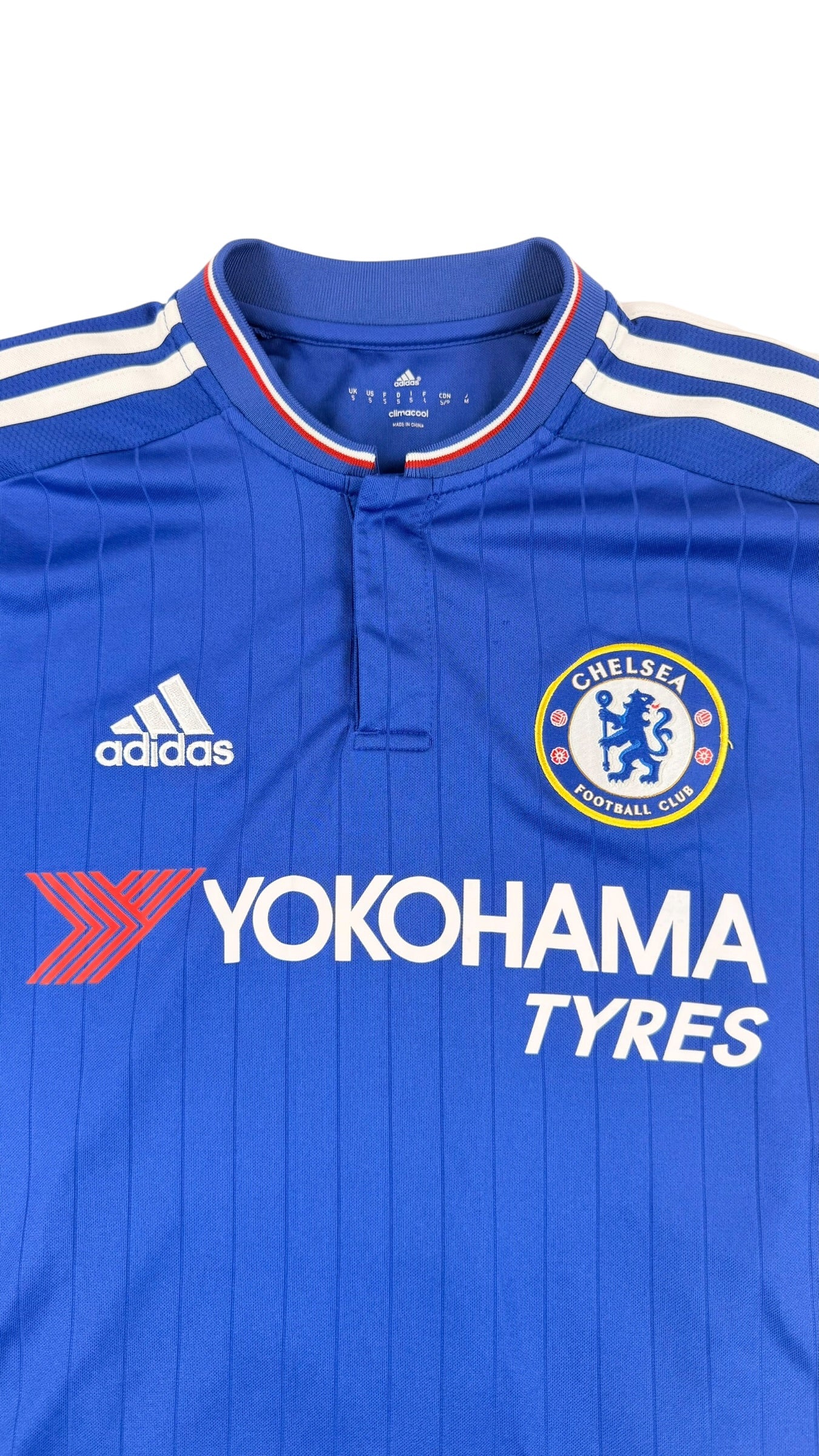 CHELSEA 2015/16 HOME SHIRT - #10 HAZARD (SIZE S)