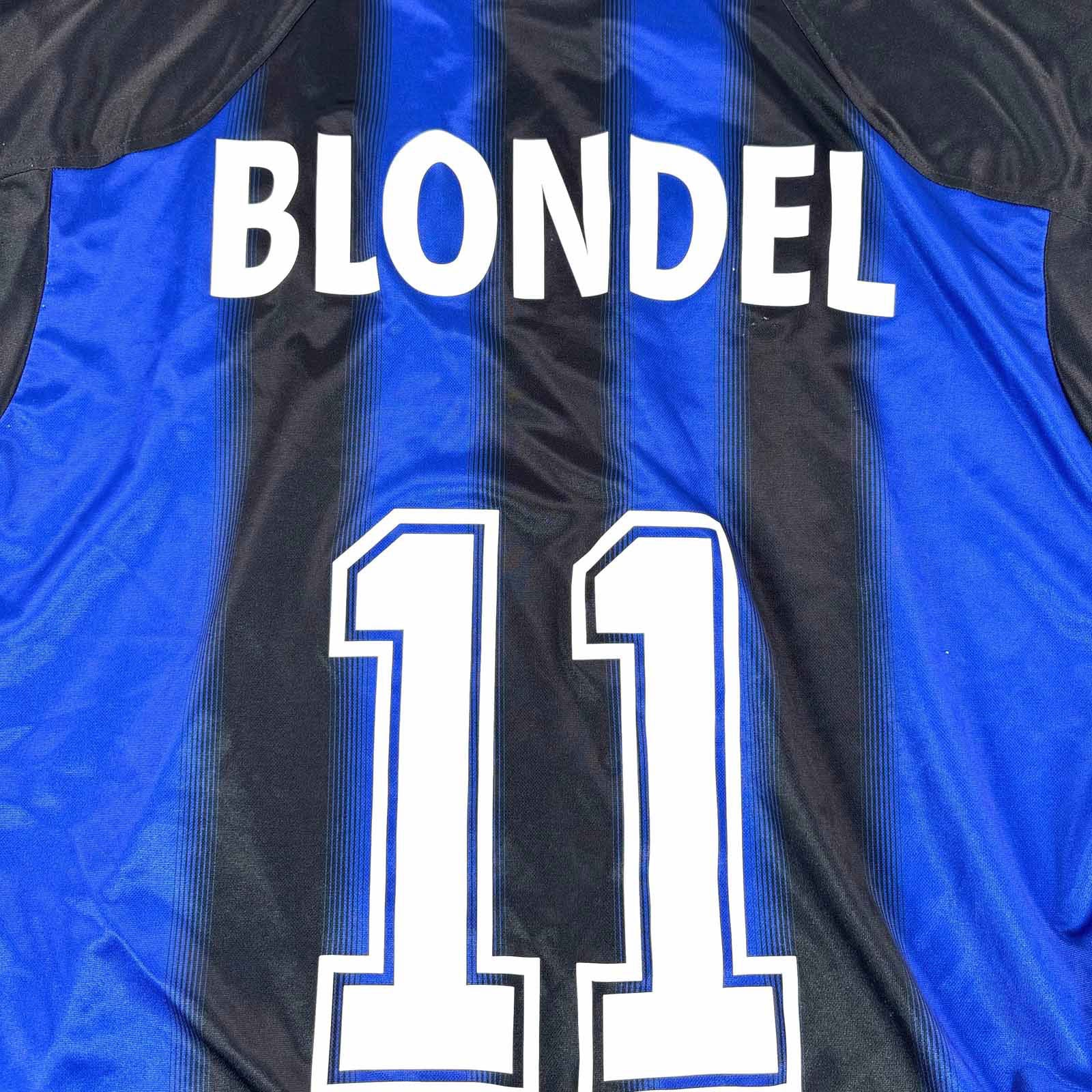 CLUB BRUGGE 2004/05 HOME SHIRT - #11 BLONDEL (SIZE XXL)