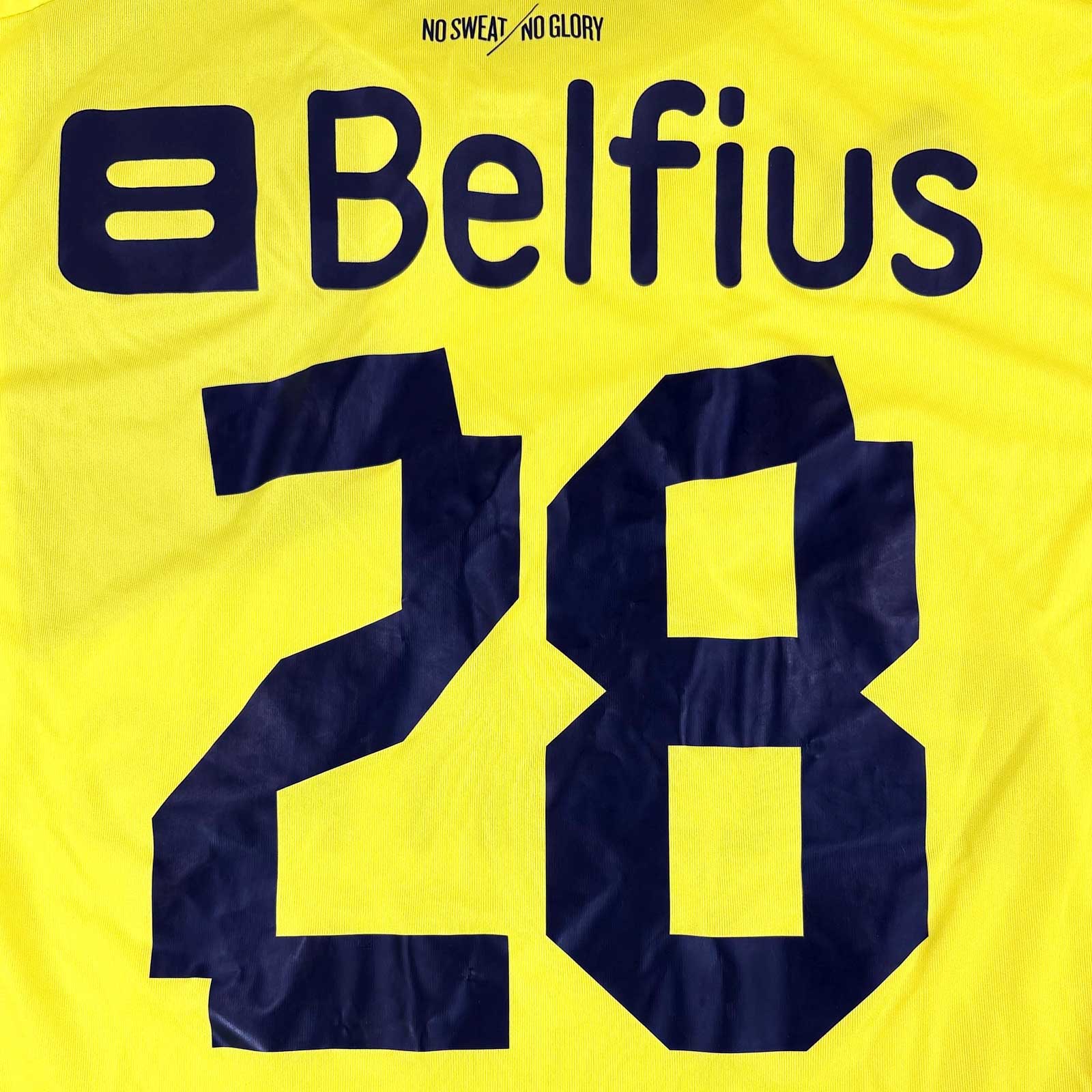 CLUB BRUGGE 2012/13 AWAY SHIRT - SIGNED #28 DE BOCK (SIZE S)