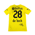CLUB BRUGGE 2012/13 AWAY SHIRT SIGNED #28 DE BOCK