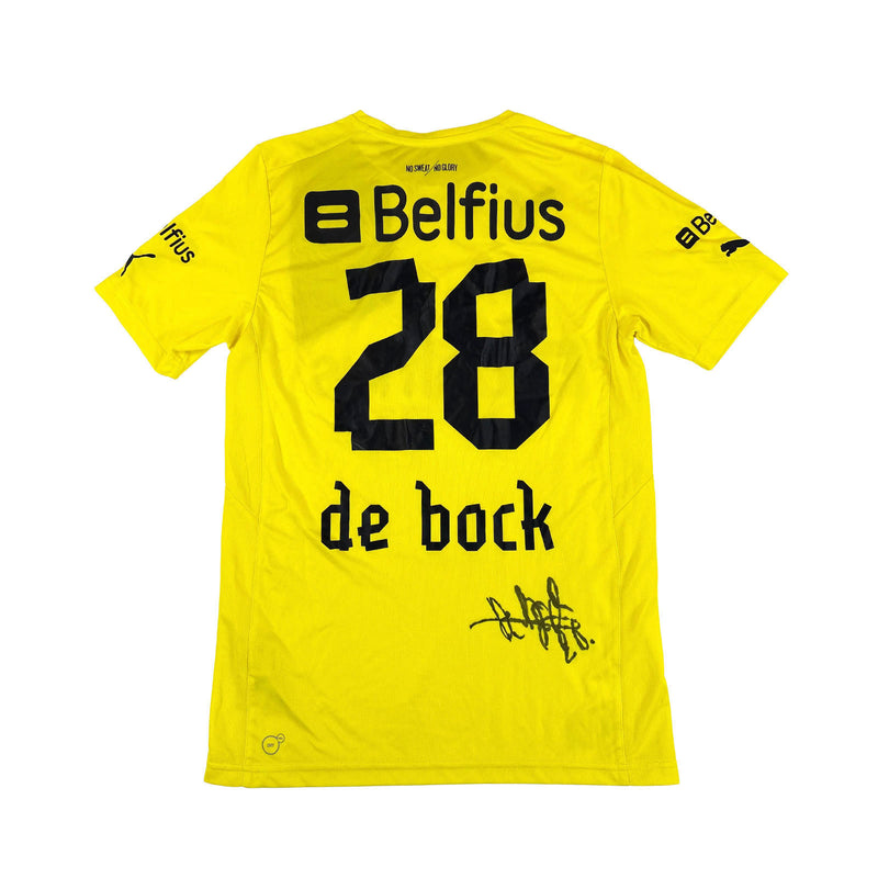 CLUB BRUGGE 2012/13 AWAY SHIRT SIGNED #28 DE BOCK