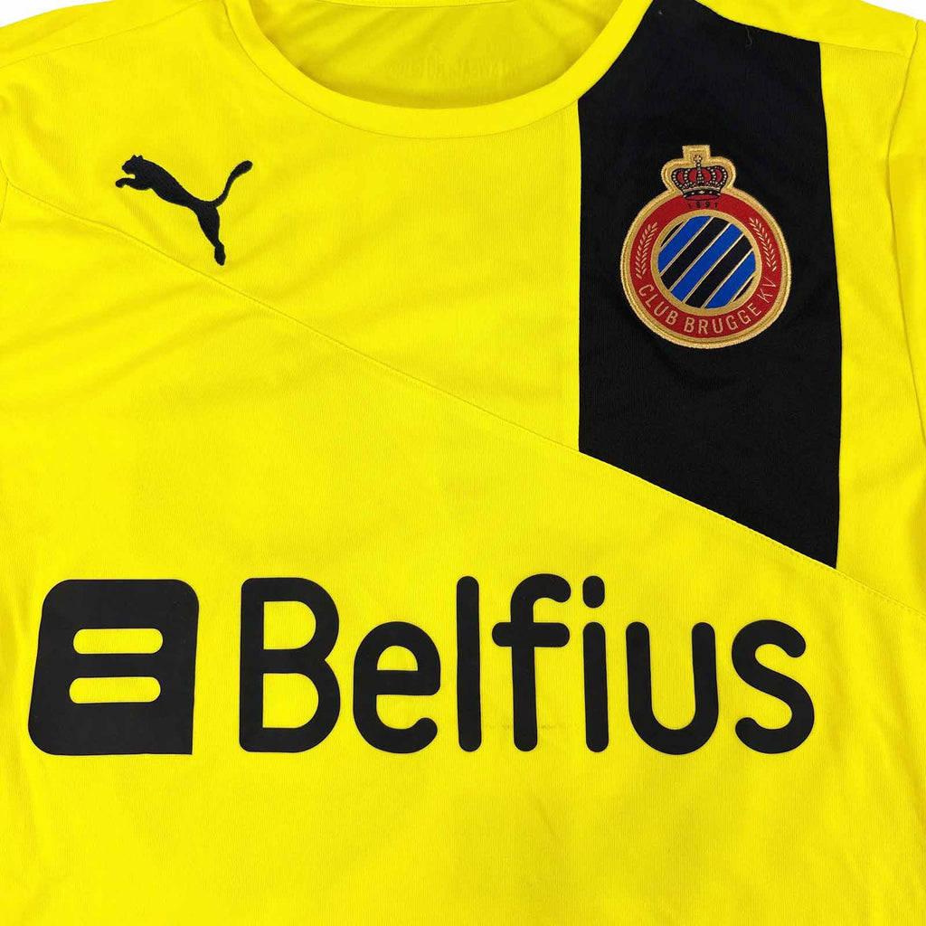 CLUB BRUGGE 2012/13 AWAY SHIRT - SIGNED #28 DE BOCK (SIZE S)
