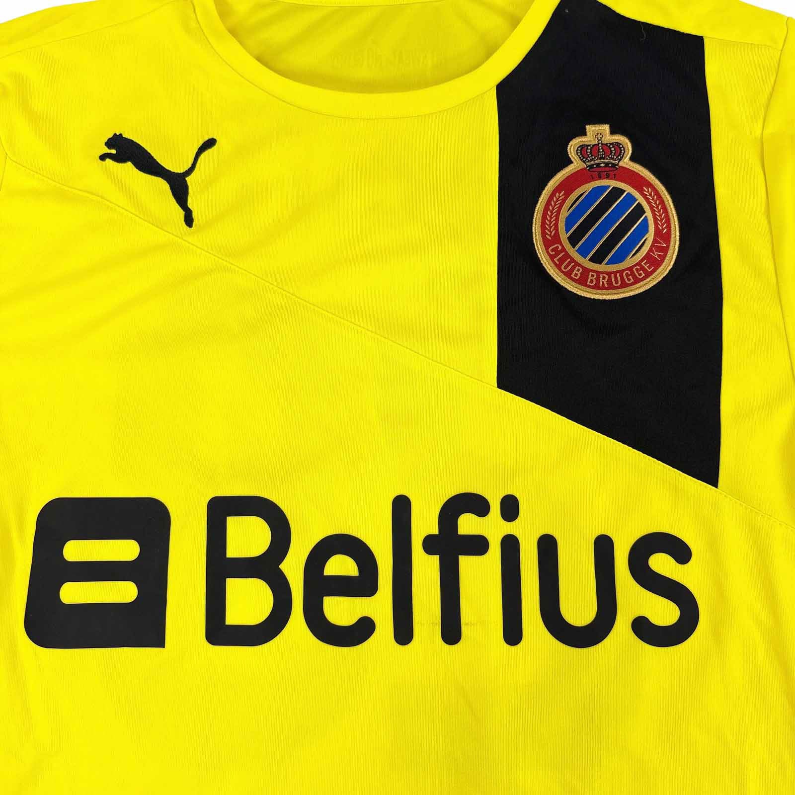 CLUB BRUGGE 2012/13 AWAY SHIRT - SIGNED #28 DE BOCK (SIZE S)