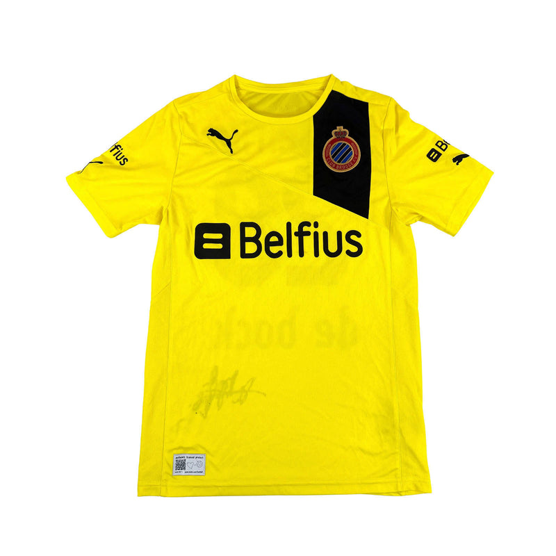 CLUB BRUGGE 2012/13 AWAY SHIRT SIGNED #28 DE BOCK