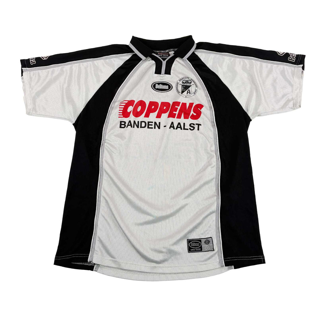EENDRACHT AALST 2000/01 HOME SHIRT – MATCHWORN/ISSUED #8 TEMMERMAN