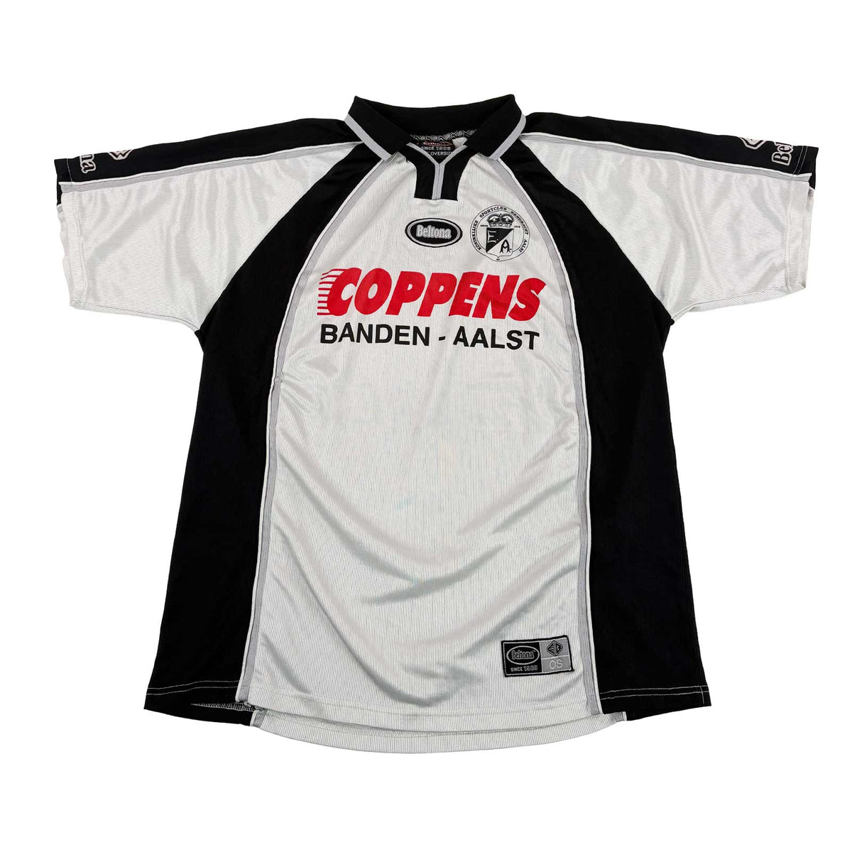 EENDRACHT AALST 2000/01 HOME SHIRT – MATCHWORN/ISSUED #8 TEMMERMAN