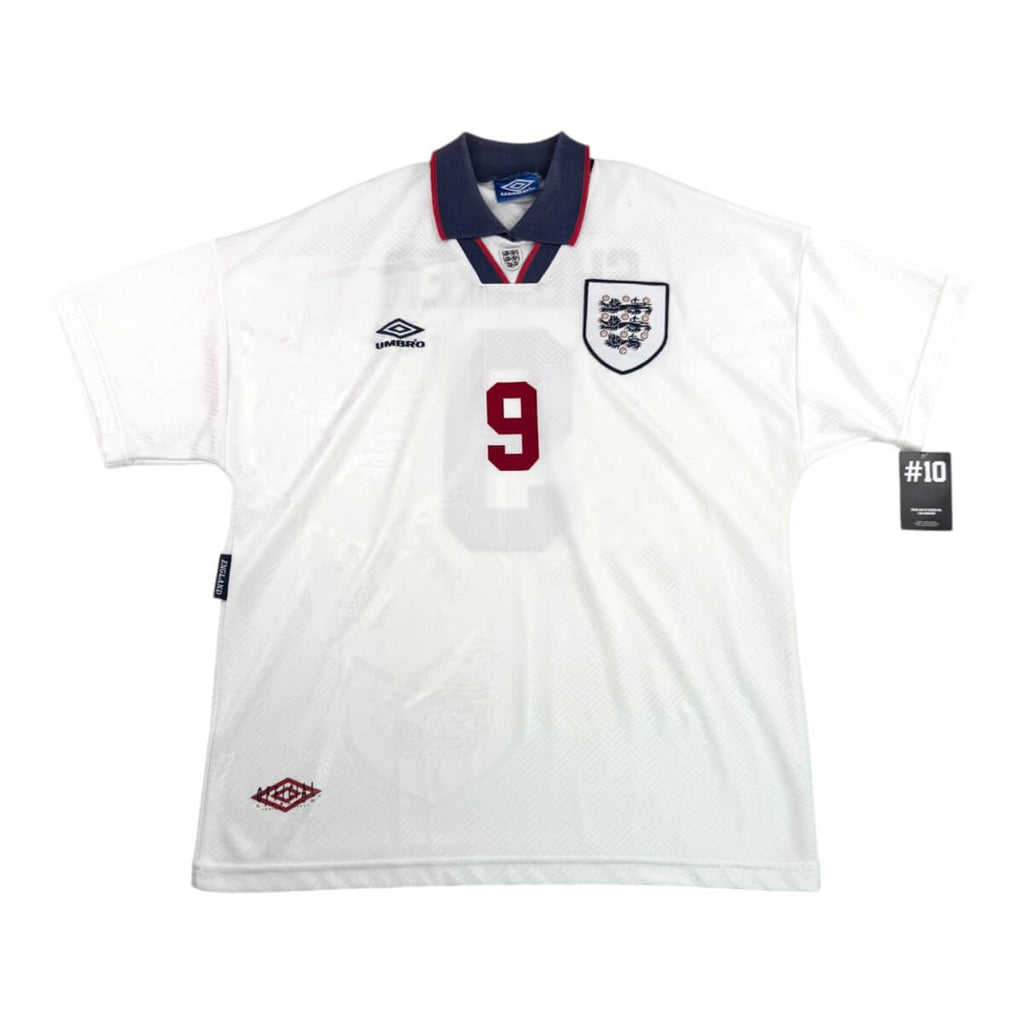 ENGLAND 1993/95 HOME SHIRT - #10 SHEARER