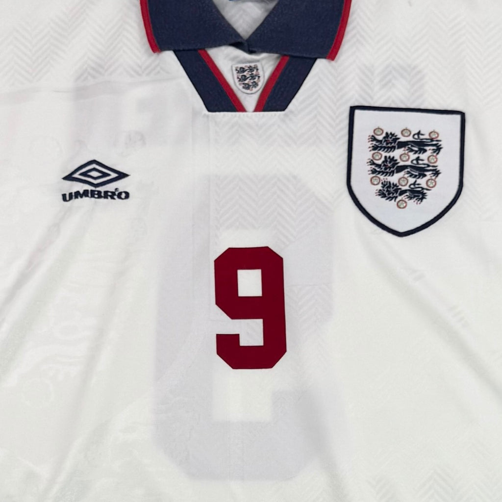 ENGLAND 1993/95 HOME SHIRT - #10 SHEARER