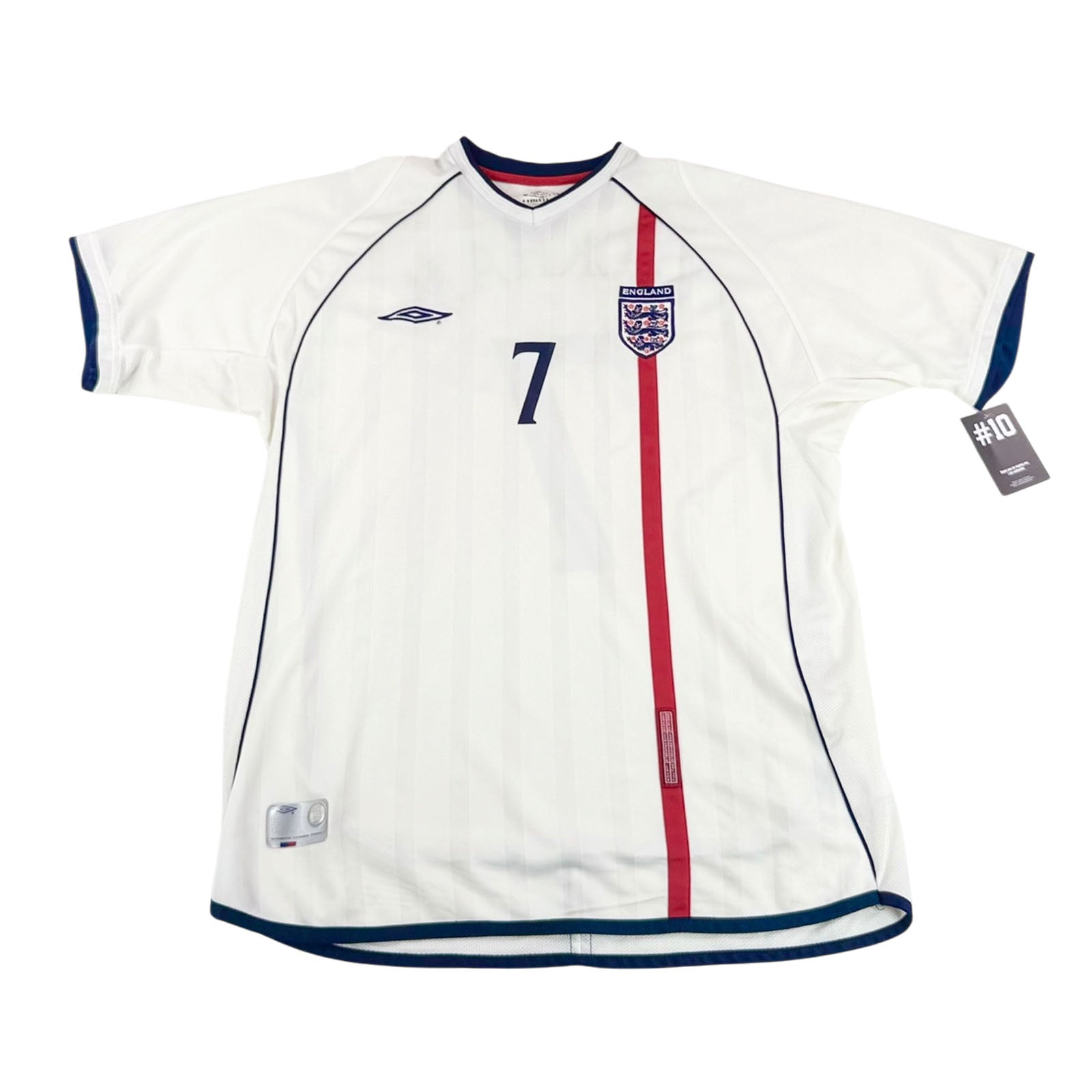 ENGLAND 2002/04 HOME SHIRT - #7 BECKHAM