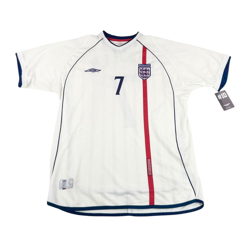 ENGLAND 2002/04 HOME SHIRT - #7 BECKHAM