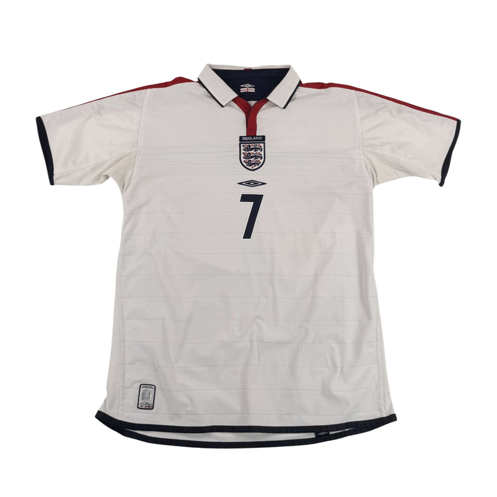 ENGLAND 2004/05 HOME SHIRT - #7 BECKHAM (SIZE XL)
