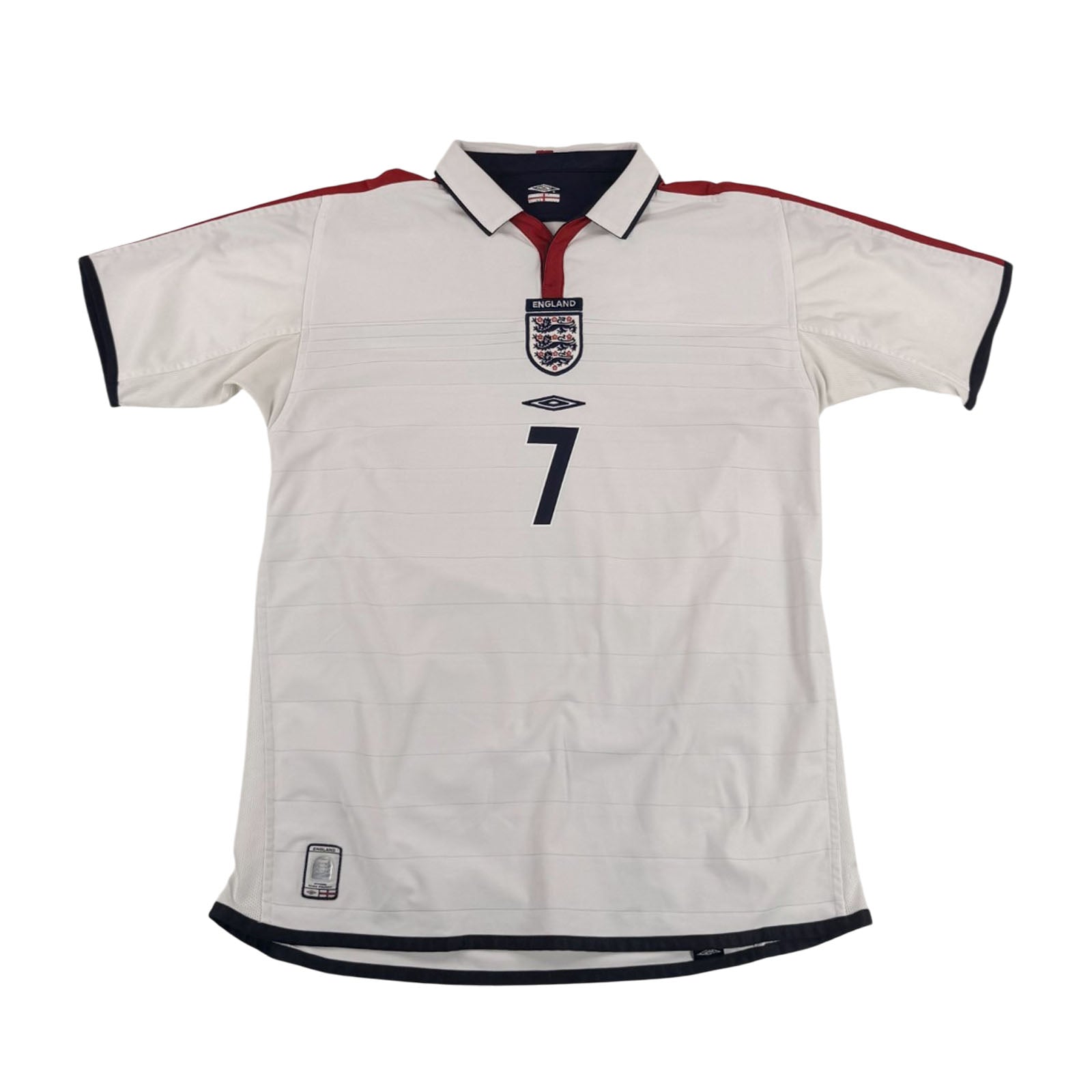 ENGLAND 2004/05 HOME SHIRT - #7 BECKHAM (SIZE XL)